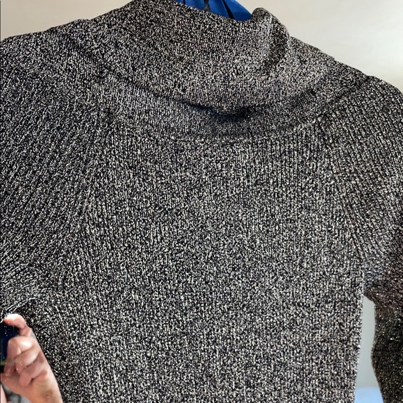 Candie's Metallic Cowl Neck Sweater - Picture 4 of 5